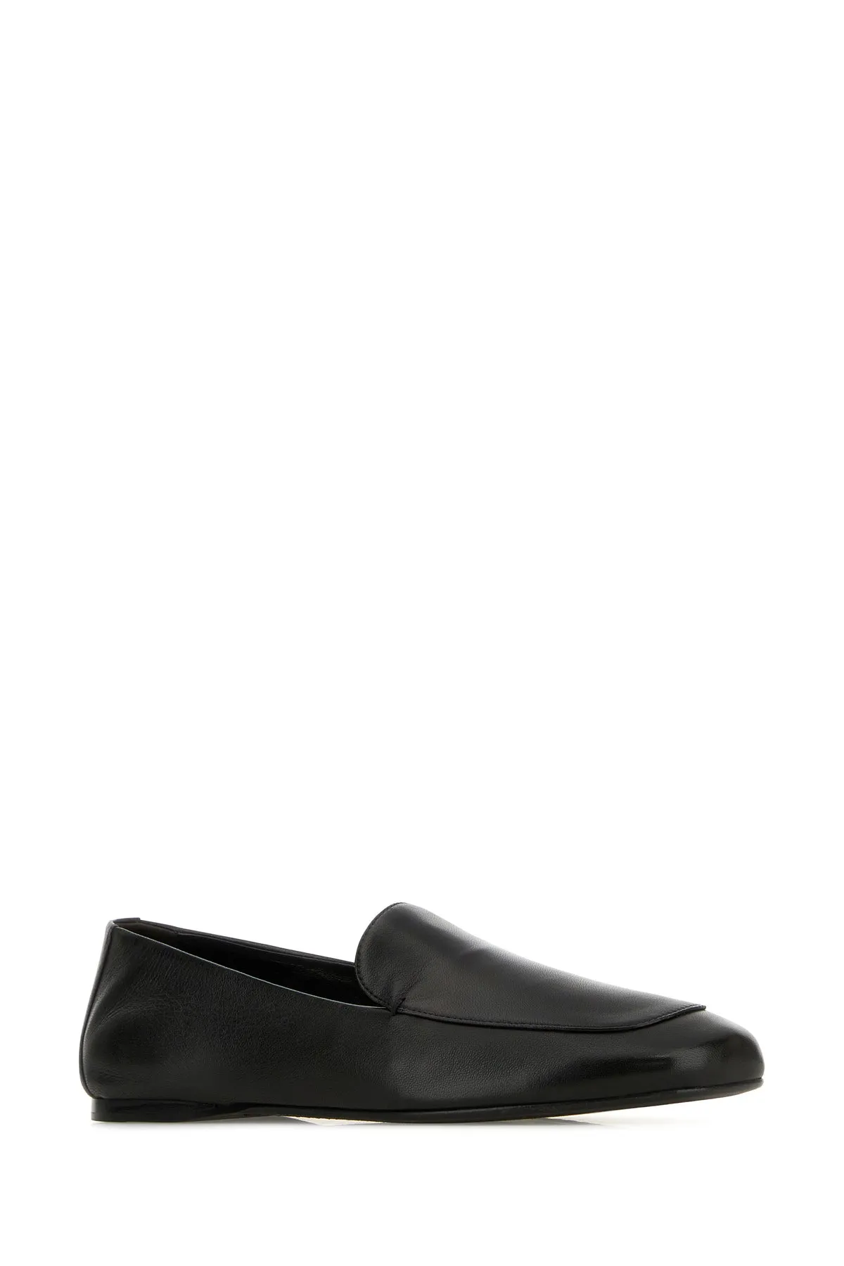 Black nappa leather Monroe loafers