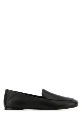 Black nappa leather Monroe loafers