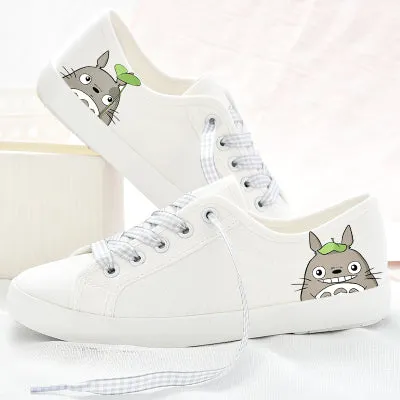 Cat Printing Women Casual Canvas Sneaker Shoes