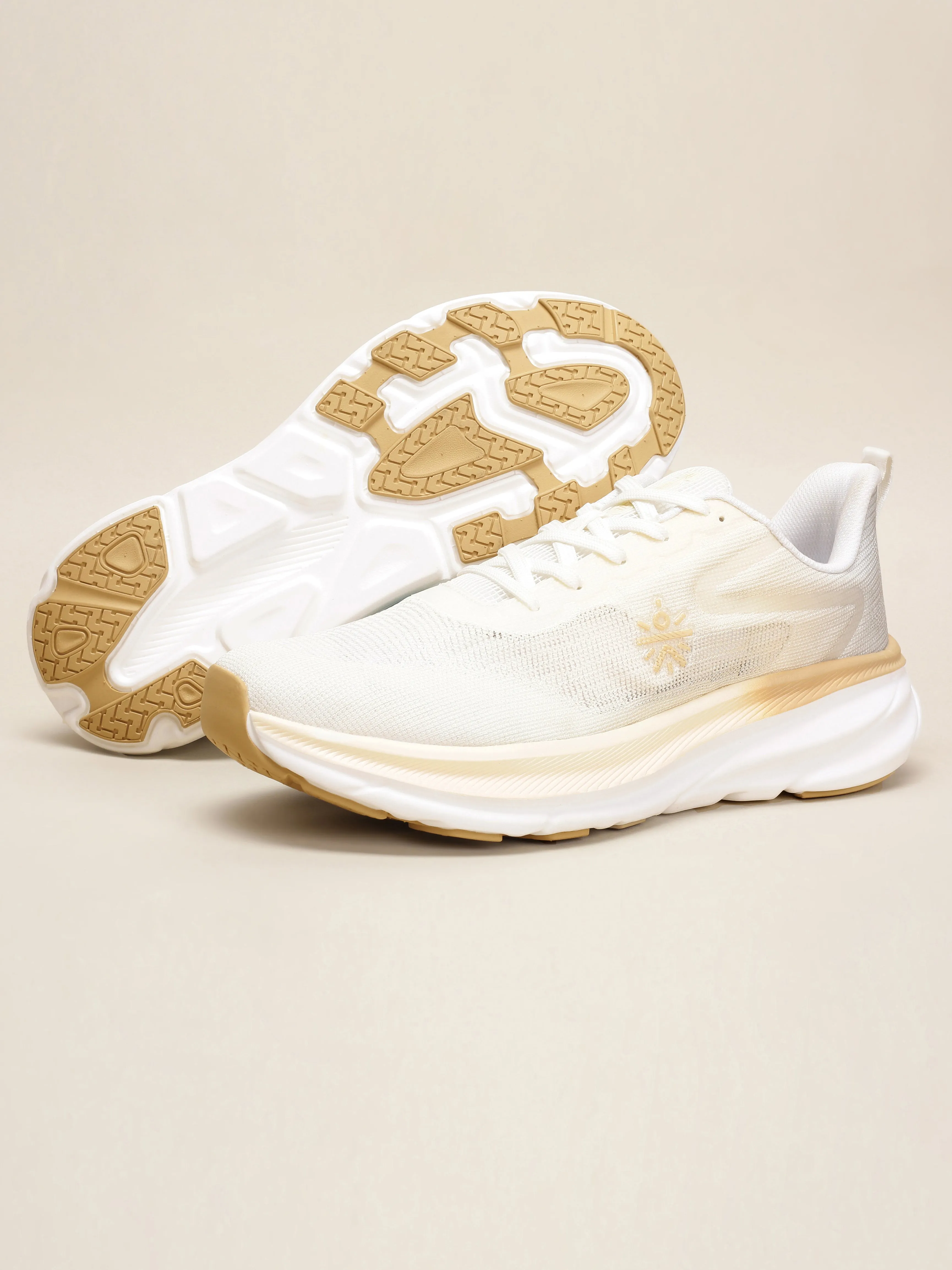 Cult Unisex Nebula Running Shoes - Beige