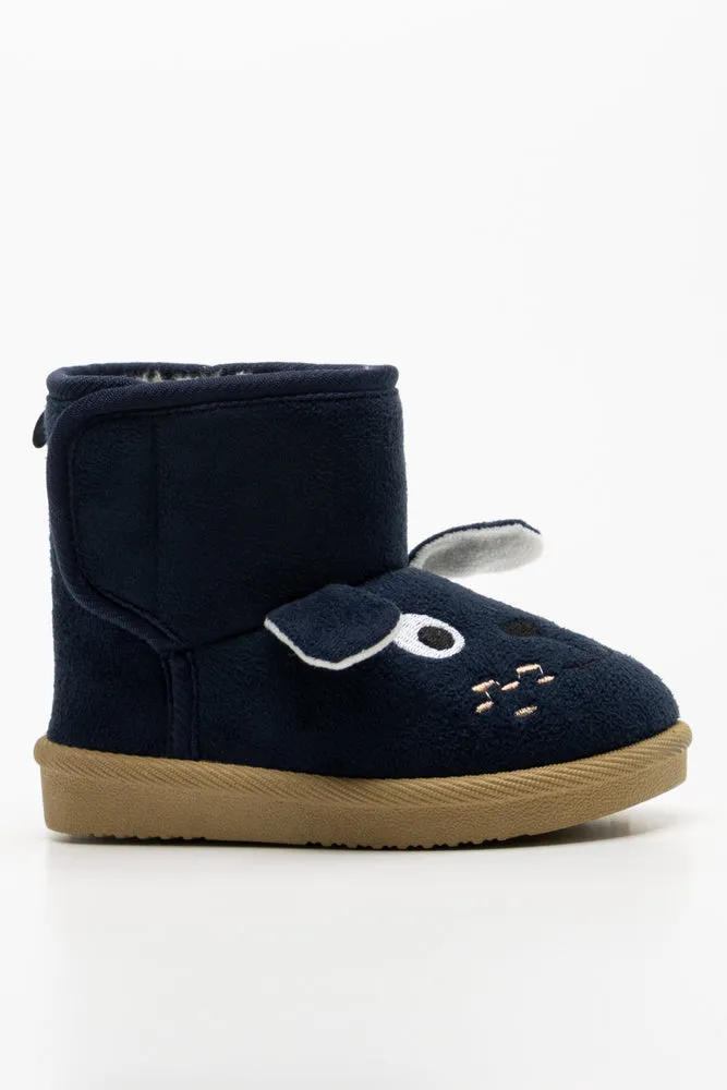 Dog Slippers Navy