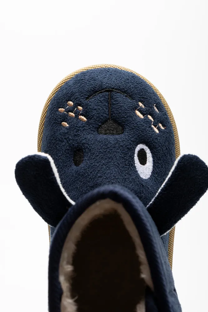 Dog Slippers Navy