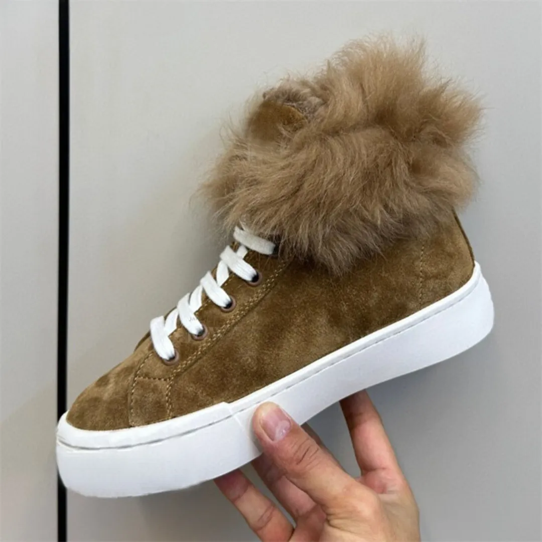 Fiona - Cozy High-Top Winter Sneakers for Women