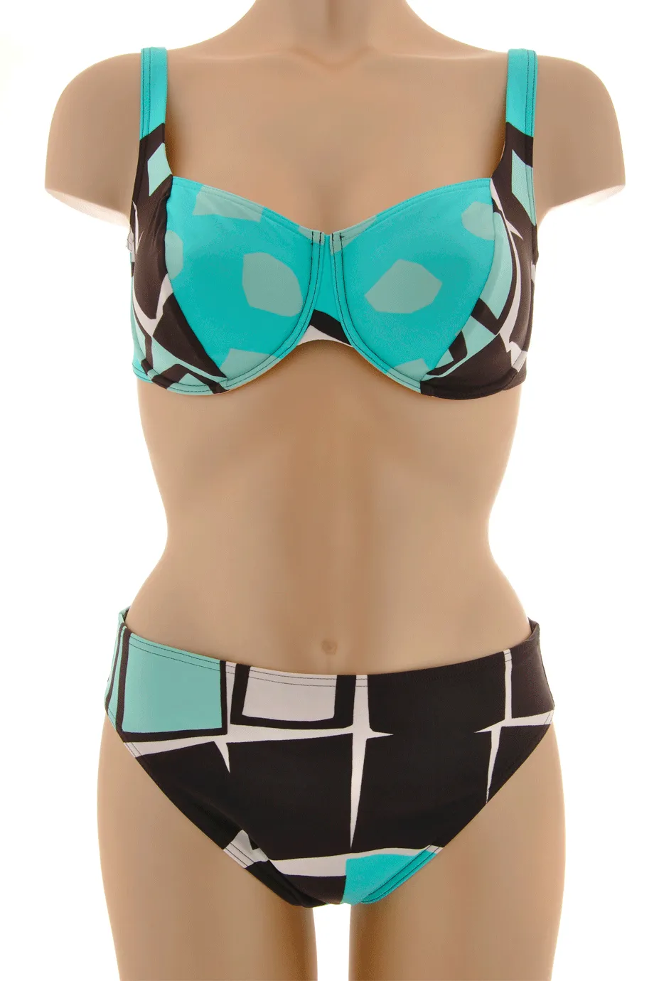 GOTTEX ABSTRACT Turquoise Underwired Cup Bikini