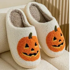 Halloween Pumpkin Slippers