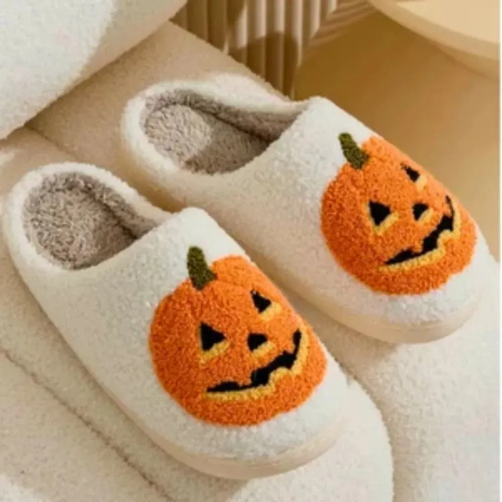 Halloween Pumpkin Slippers