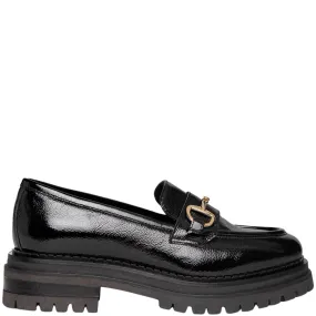 NeroGiardini Black Leather Chunky Loafers