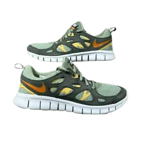 Nike Free Run 2 (GS) 'Oil Green Wheat Gold' Kid's Running Shoes