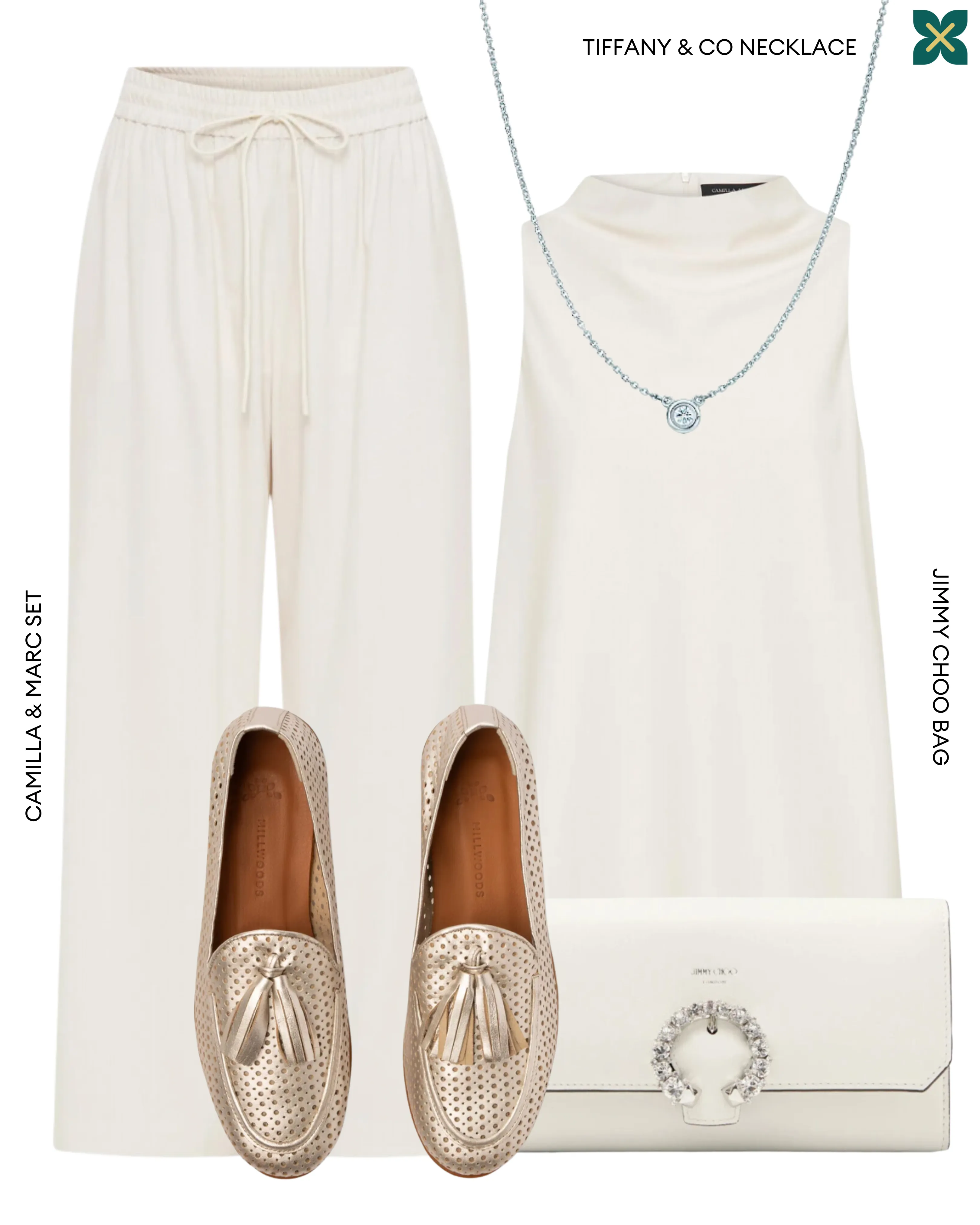 Perforated Loafer - Silver
