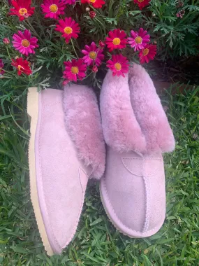PRINCESS UGG SLIPPERS - 100% AUSTRALIAN SHEEPSKIN INDOOR SLIPPERS -  Lavender