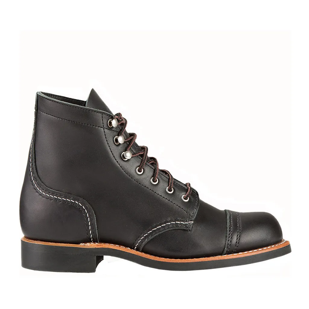Red Wing Heritage Women's Iron Ranger-W Work Boot in Black Boundary