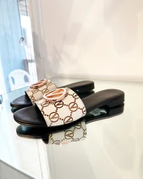 VALENTINO Logo Slide Sandals