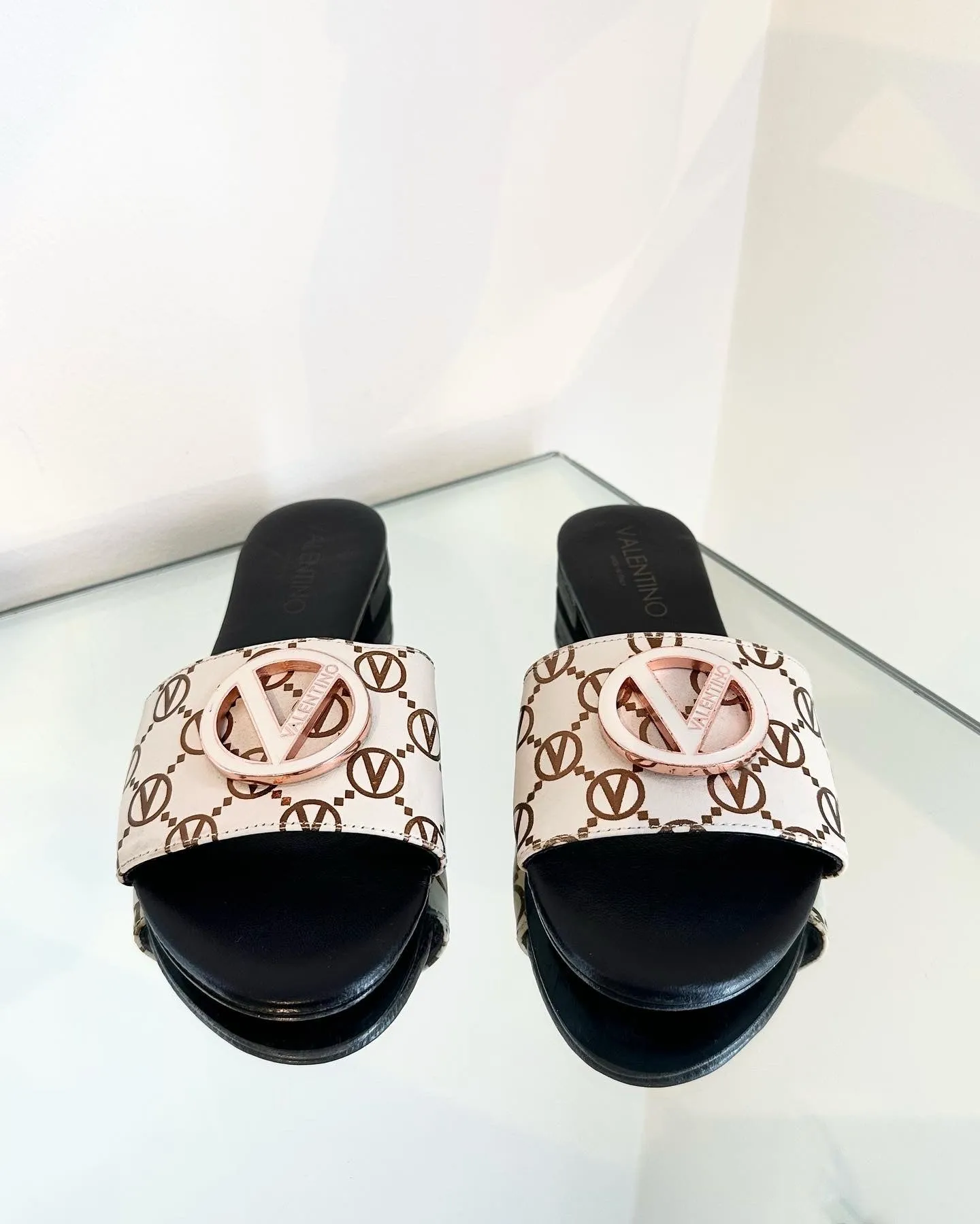 VALENTINO Logo Slide Sandals
