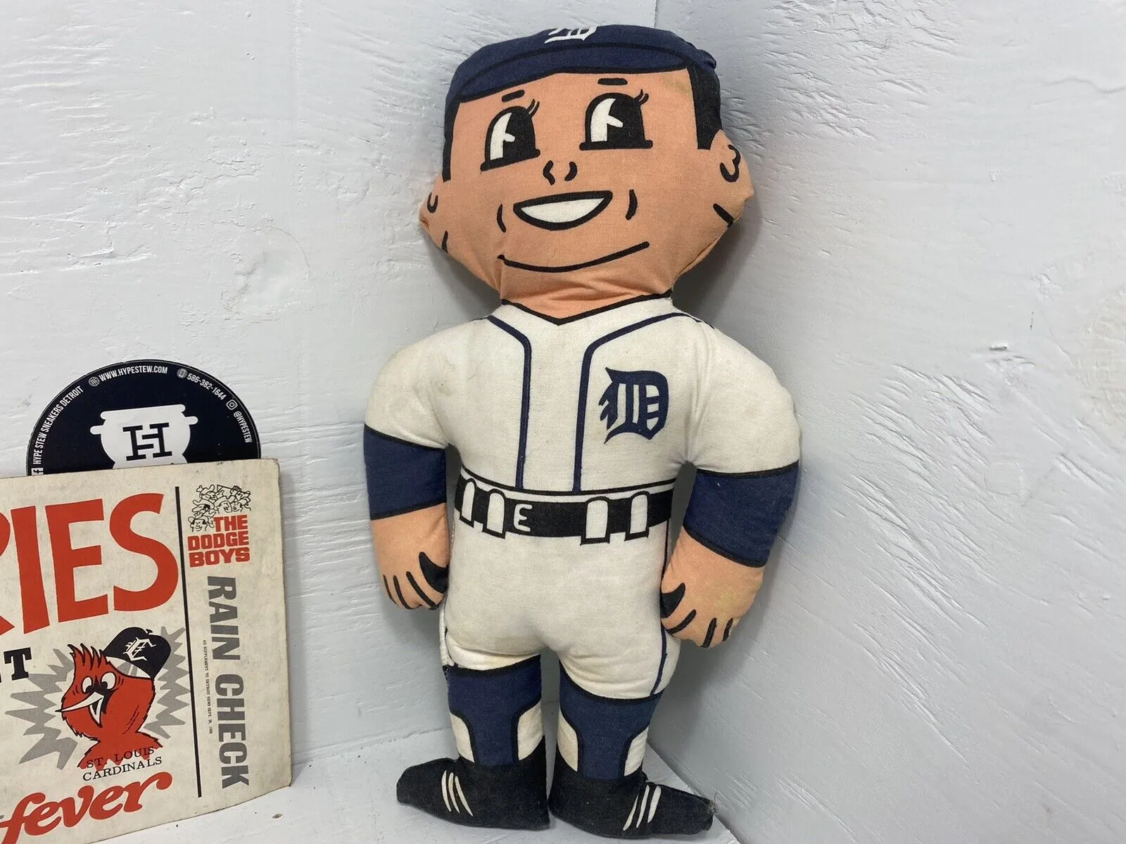 Vintage 40s 60s 70s Detroit Tigers Collectible Lot, Plus Toys, Souvenir Tickets