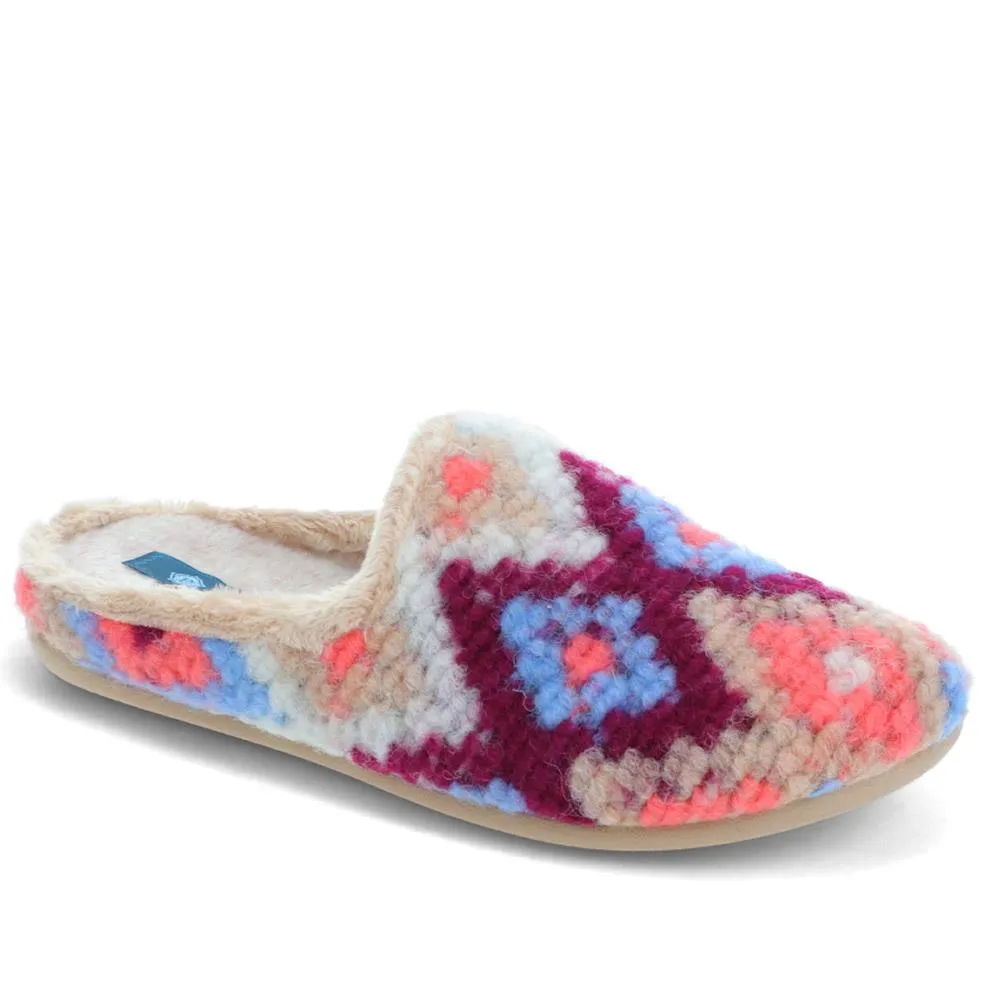 Warm-Lined Knitted Mule Slippers - KOY40009 / 325 998