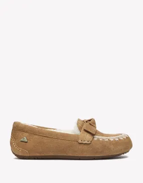 Woven Moccasins In Chestnut